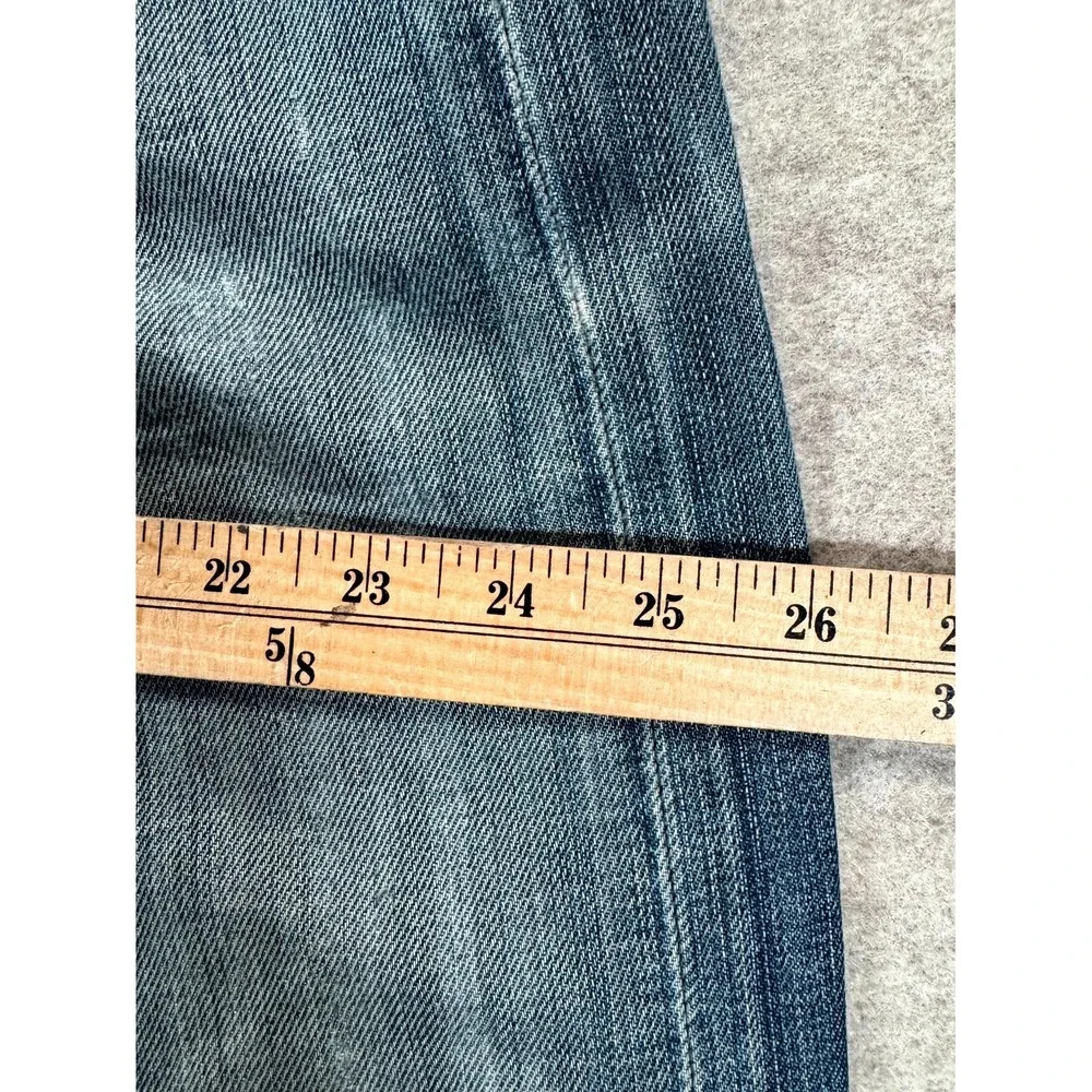 Levi's 501 Straight Leg Jeans Mens 38x34 Blue Denim Button Fly Grunge 00501-0154
